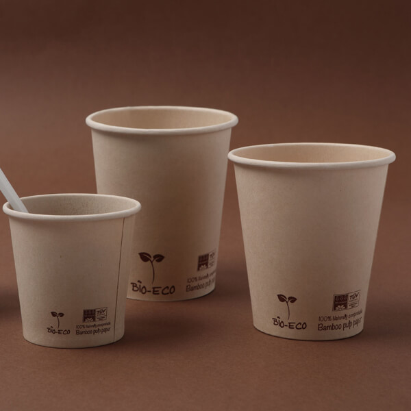 Vasos café compostables
